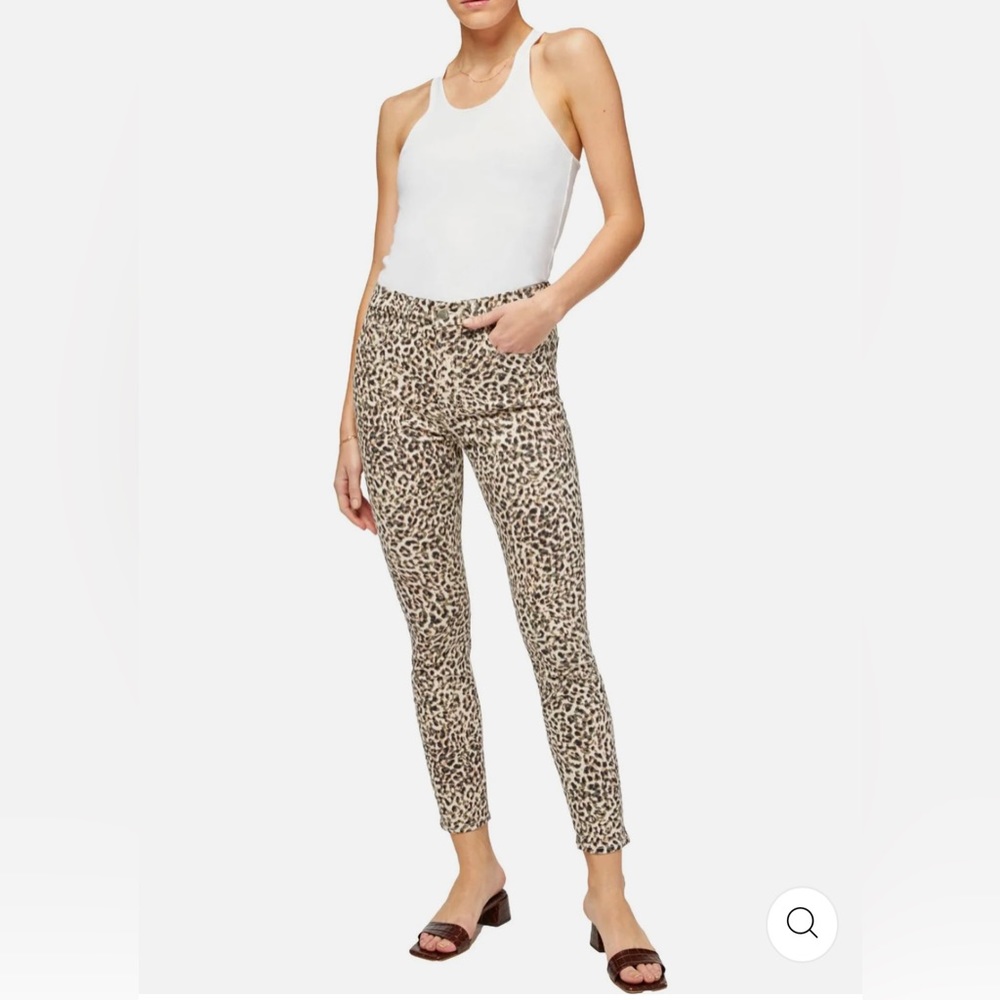 Seven7 HIGH RISE LEOPARD PRINTED SKINNY JEAN